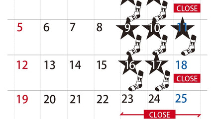 6月のアトリエショップ営業日とお休みのお知らせ