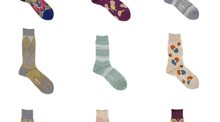 工场に余ってる残糸で作ったサsuテナブルな靴下