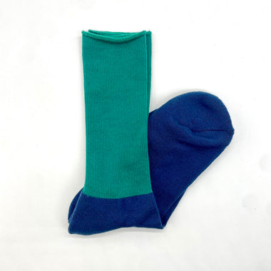 SAMPLE SALE・WOMENS・Chunky Pile Two tone socks・003/2102/K