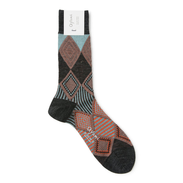 MENS・Trump cards socks・AYM208/1802/N – Ayamé socks / Ayameweaves Co.,Ltd.